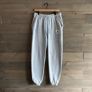 JORDAN FLIGHT | 100% Cotton Washed Sweatpants Ice Blue Men's Medium DR3089-411